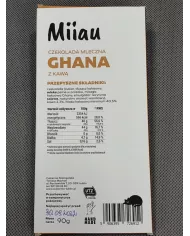 Miiau czekolada mleczna - ręcznie robiona - 90 g