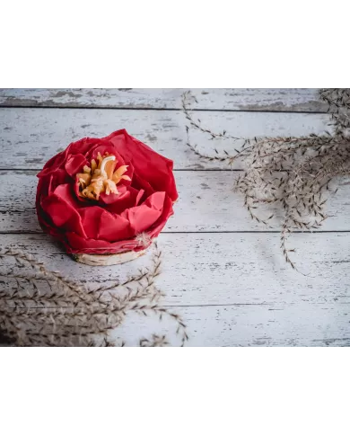 Świece z wosku pszczelego w kształcie kwiatów