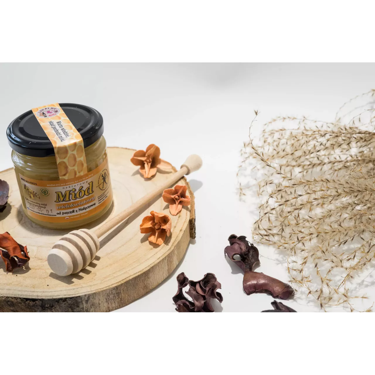 Miód wielokwiatowy 250 g z okolic Nałęczowa