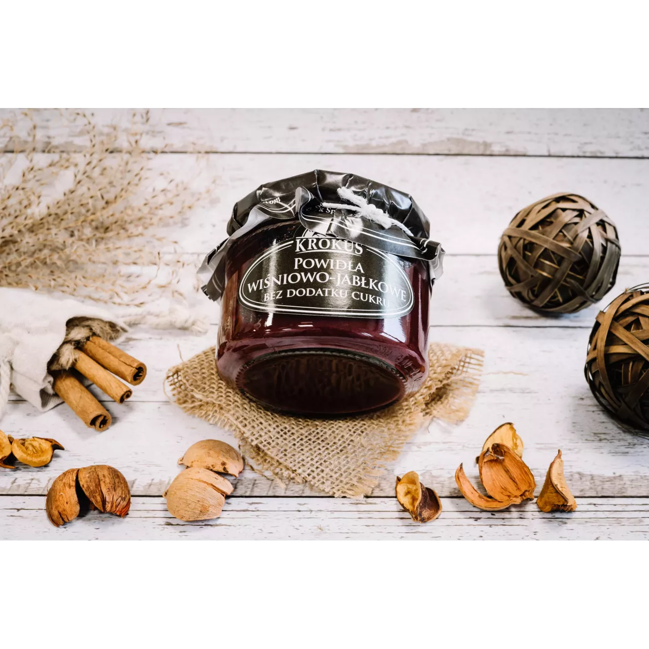 Powidła wiśniowo-jabłkowe bez cukru KROKUS