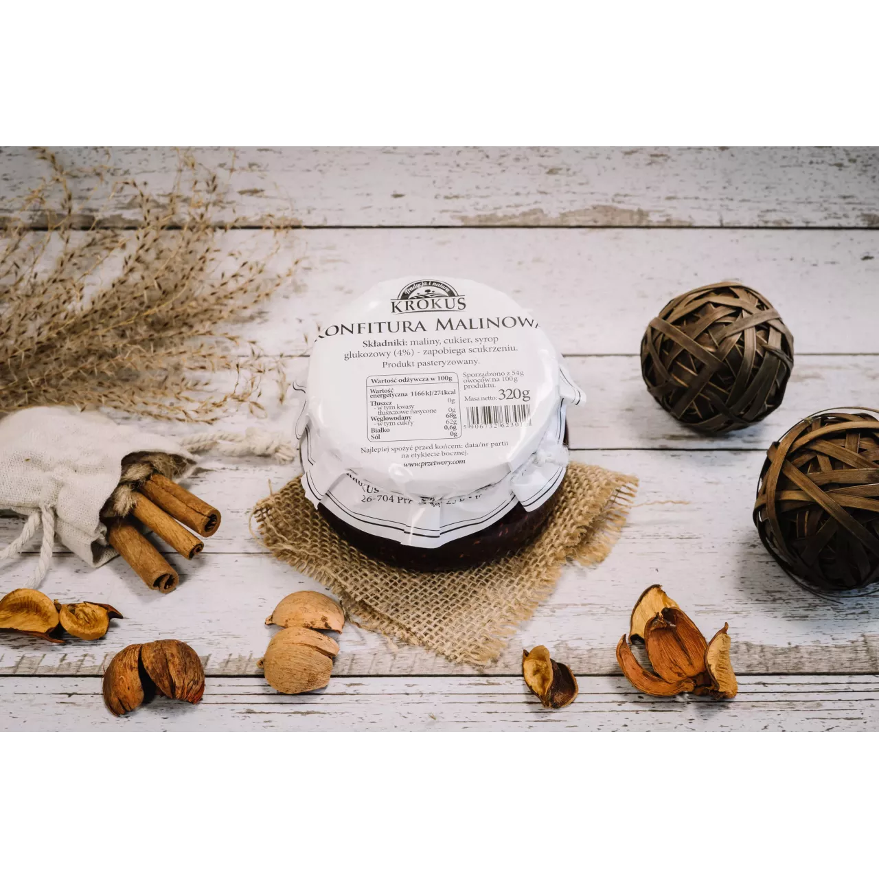 Konfitura malinowa - KROKUS 320g