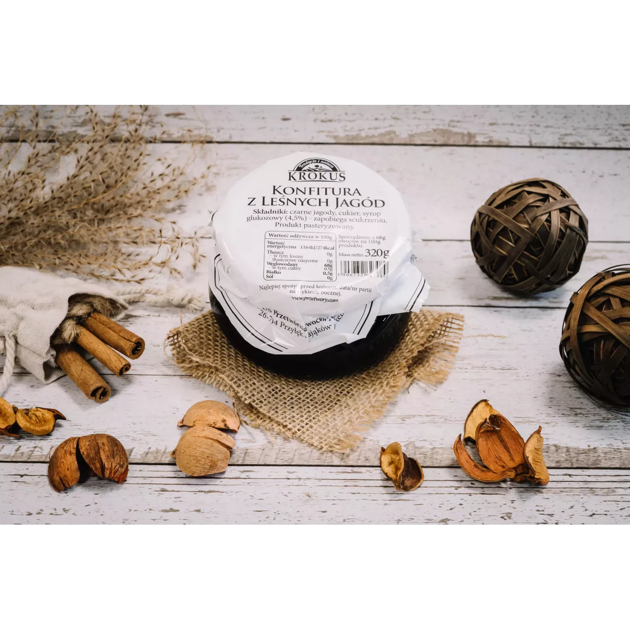 Konfitura jagodowa - KROKUS 320g