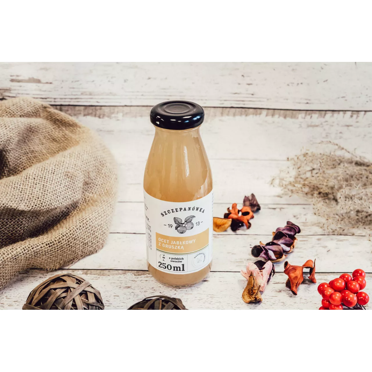 Ocet jabłkowy z gruszką, Szczepanówka 250 ml