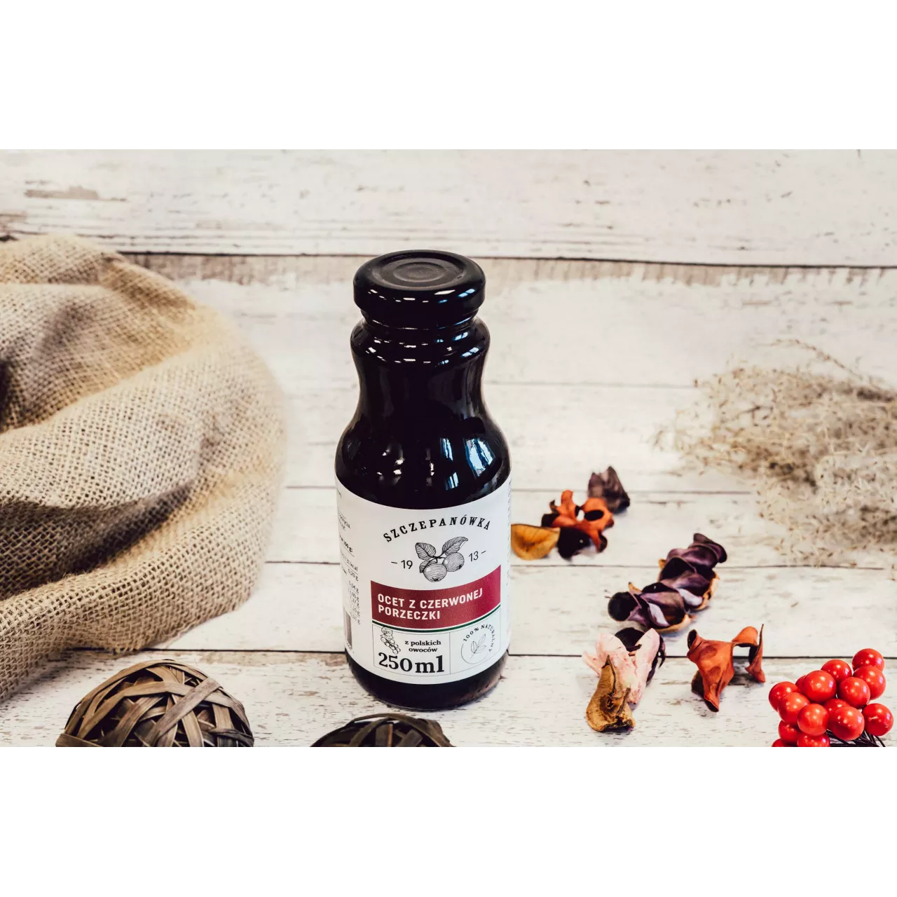 Ocet z czerwonej porzeczki, Szczepanówka 250 ml