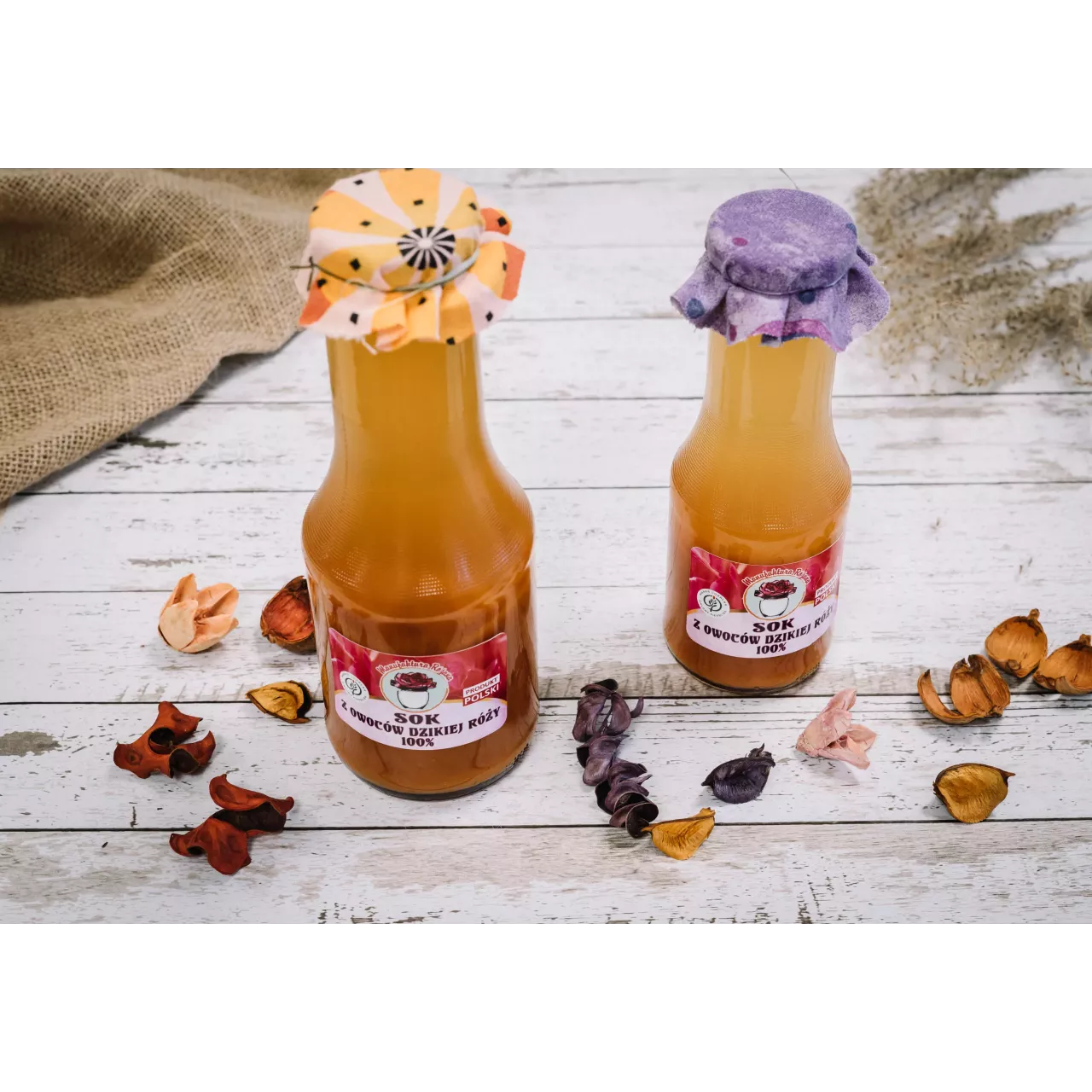 Sok z owoców dzikiej róży 500 ml - MANUFAKTURA RÓŻANA