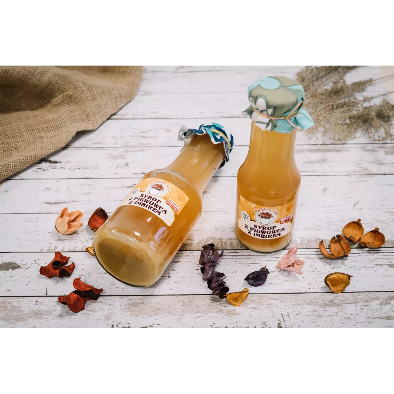 Syrop z pigwowca z imbirem, Manufaktura Różana 300 ml