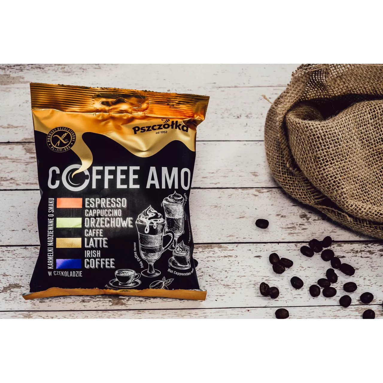 Cukierki Coffee Amo Pszczółka 100 g