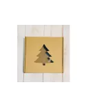 Pudełko z okienkiem choinka 20|20|10 cm