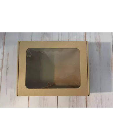Pudełko fasonowe z okienkiem 25|20|10 cm