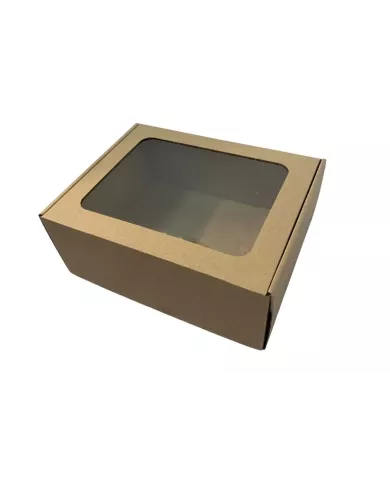 Pudełko fasonowe z okienkiem 25|20|10 cm