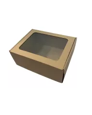 Pudełko fasonowe z okienkiem 25|20|10 cm