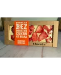 Czekolada biała BEZ CUKRU truskawka 53 g