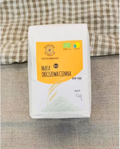 Mąka Orkiszowa Ciemna BIO 1kg