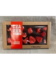 Czekolada CZARNA - truskawka liofilizowana 105 g
