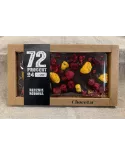 Czekolada gorzka 72% - wiśnia mandarynka, malina 105 g