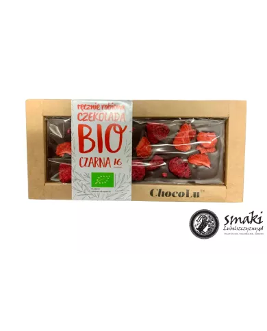 Czekolada czarna BIO truskawka i malina 53 g