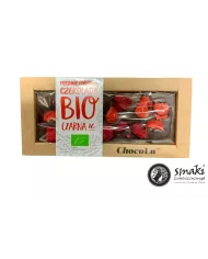 Czekolada czarna BIO truskawka i malina 53 g