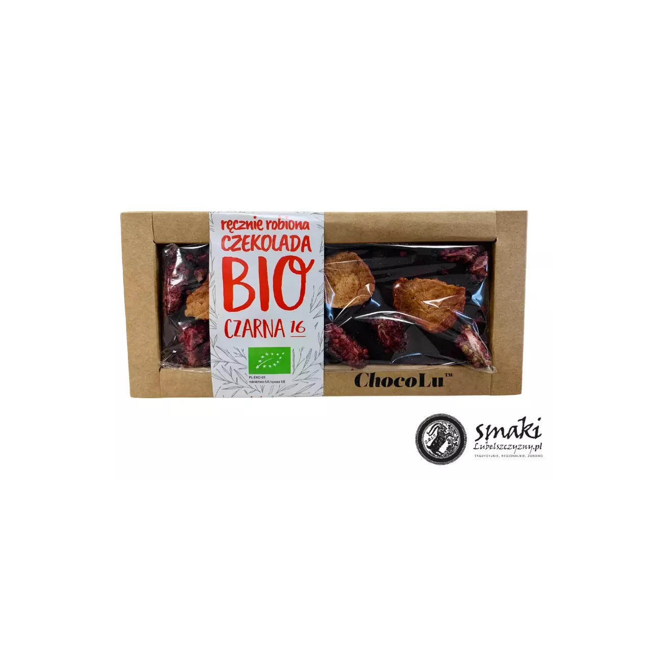 Czekolada czarna BIO  truskawka i jeżyna 53 g