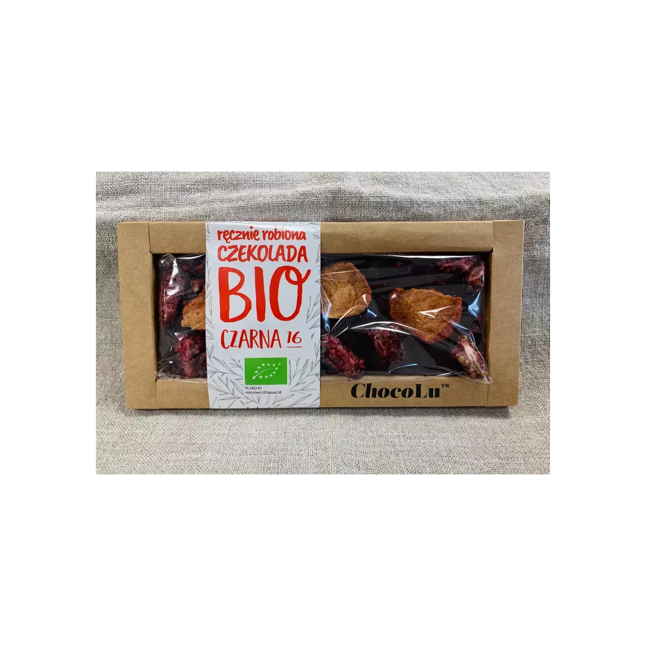 Czekolada czarna BIO  truskawka i jeżyna 53 g