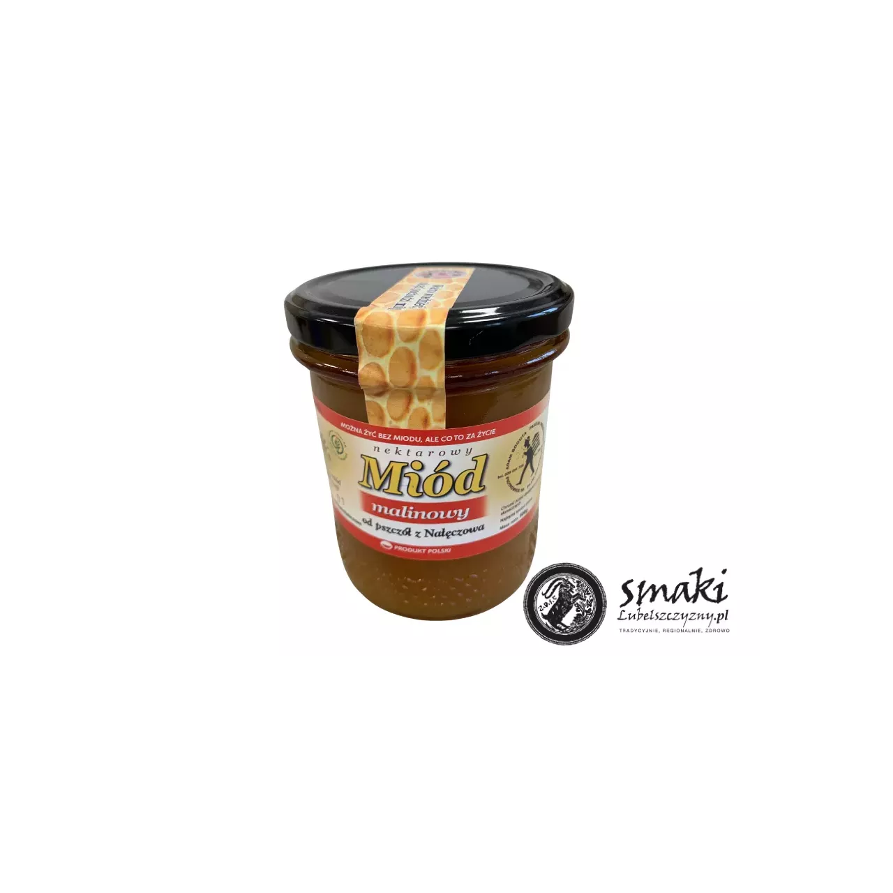 Miód malinowy z okolic Nałęczowa - 500 g