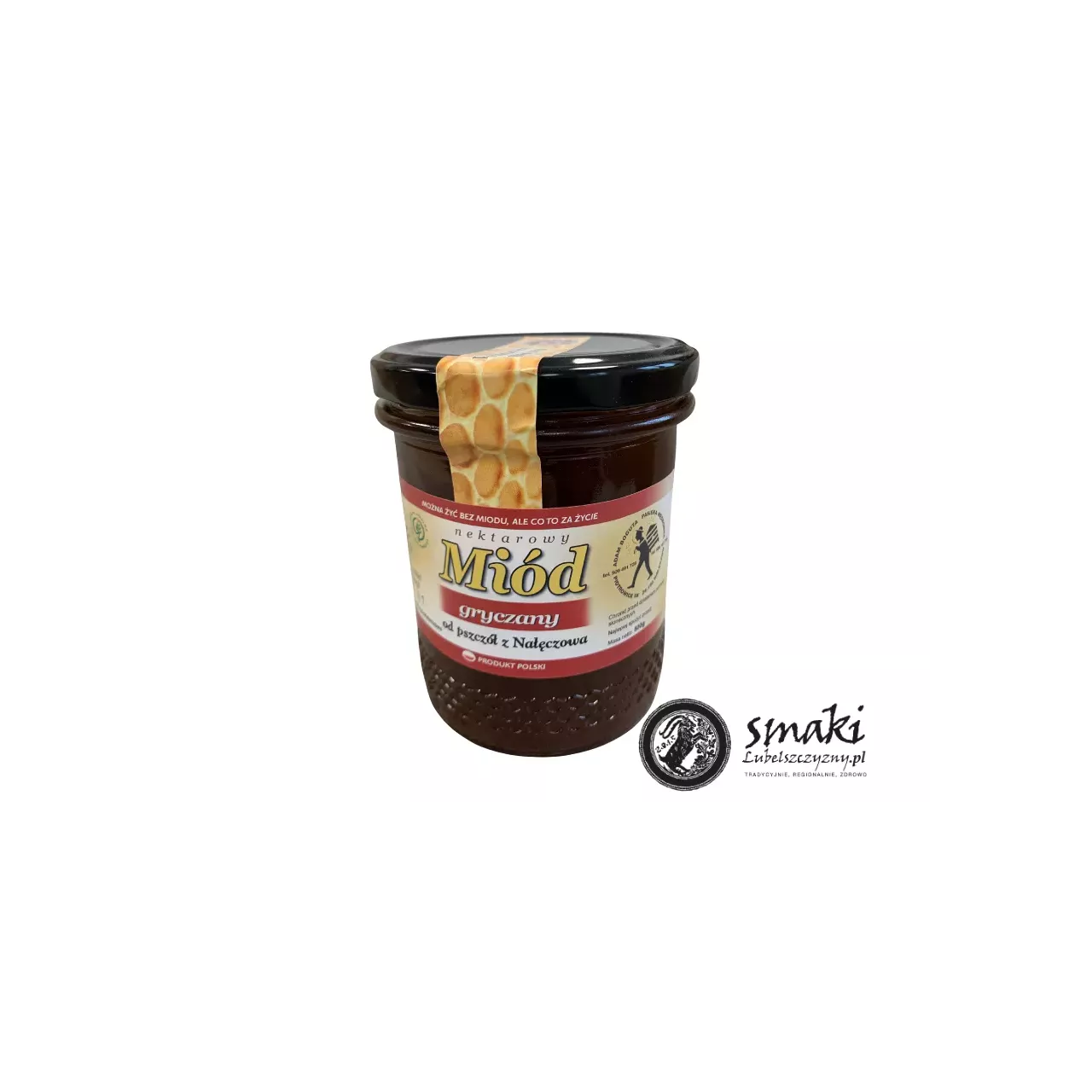 Miód gryczany 500 g z okolic Nałęczowa