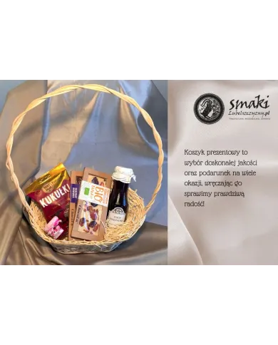 Koszyk prezentowy SŁODKIE POZDROWIENIA