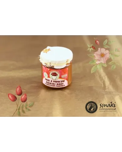 Mus z owoców dzikiej róży - Manufaktura Różana, 230 g