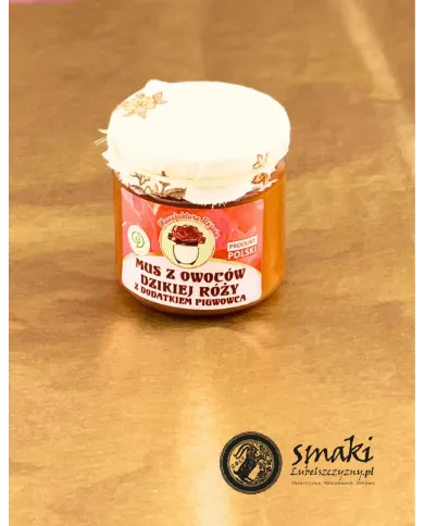 Mus z owoców dzikiej róży - Manufaktura Różana, 230 g