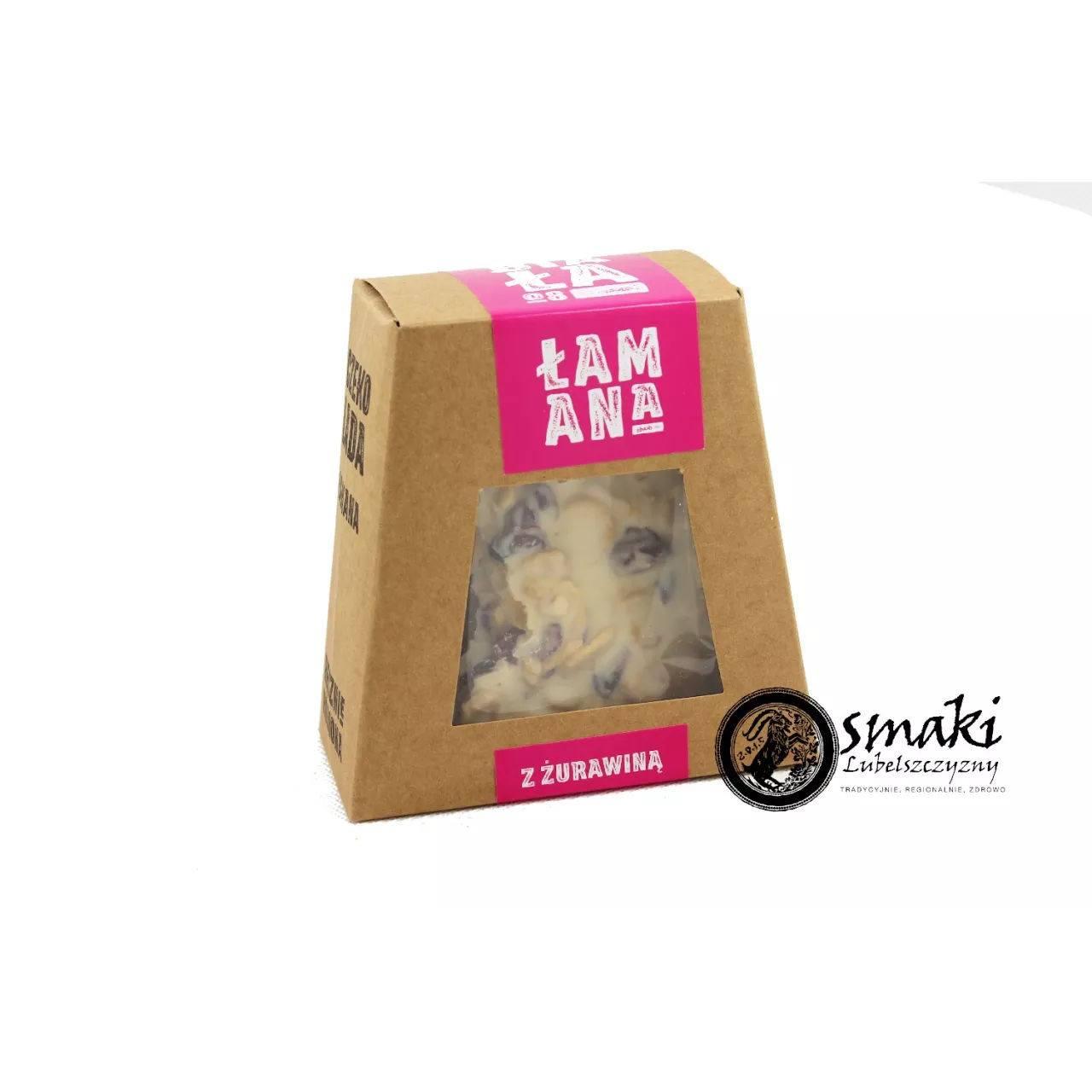 Czekolada biała z żurawiną